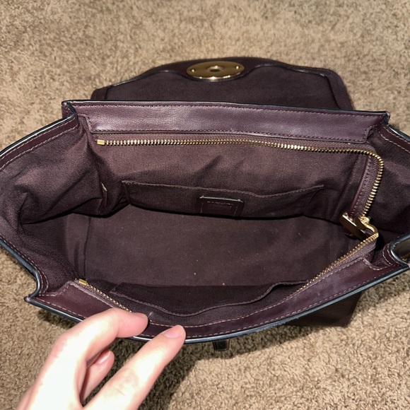 Coach Purse - Leather, Burgundy - Picture 2 of 3
